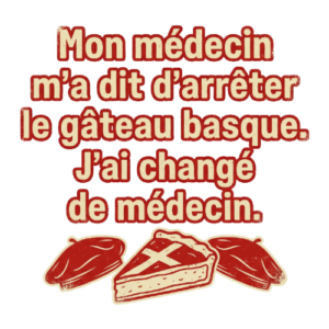 T-shirt Humour Gâteau Basque - Style Rétro Vintage Pays Basque