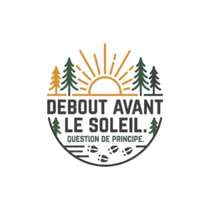 T-shirt Chasse Debout avant le soleil - Style Minimaliste Nature