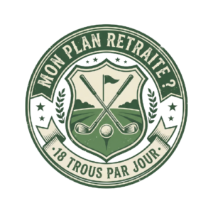 T-shirt Golf Homme - Mon Plan Retraite 18 Trous - Style Vintage