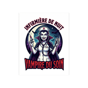 T-shirt Infirmière de Nuit Vampire du Soin - Humour & Dark