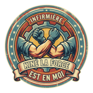 T-shirt kiné La force est en moi - Style rétro