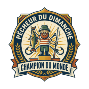 T-shirt Pêcheur du Dimanche Champion du Monde - Humour Pêche