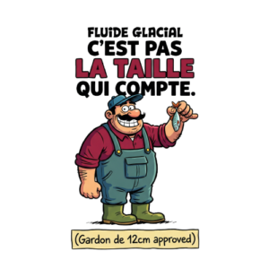 T-shirt Pêche Humour - C'est Pas La Taille Qui Compte - Gardon 12cm