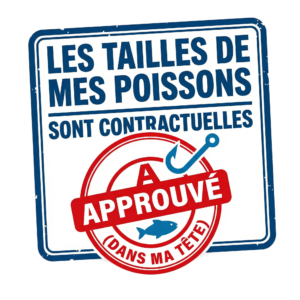 T-shirt humour pêche poisson contractuel - Cadeau pêcheur menteur