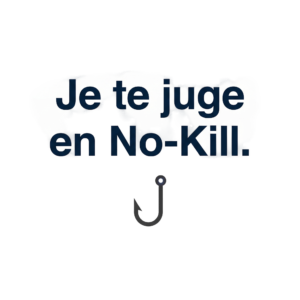 T-shirt pêche no kill - Je te juge en No-Kill