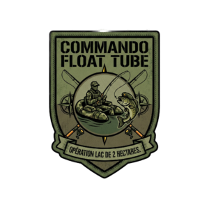 T-shirt commando float tube : opération lac de 2 hectares