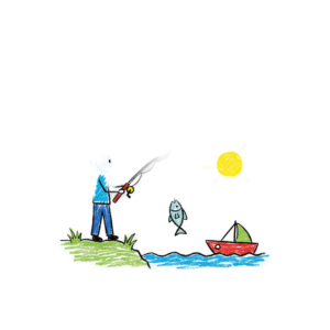 T-shirt humour pêcheur papa réunion externe