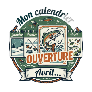 T-shirt ouverture de la truite calendrier humoristique pêcheur