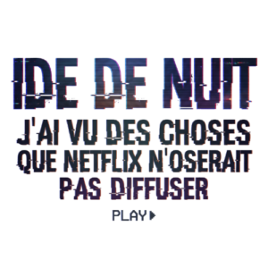 T-shirt IDE de Nuit - Humour Infirmier & Garde de Nuit