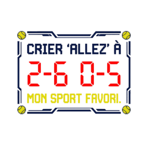 T-shirt Tennis Humour 'ALLEZ' - Scoreboard Mauvaise Foi